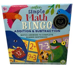 Eeboo Simple Math Bingo Addition & Subtraction